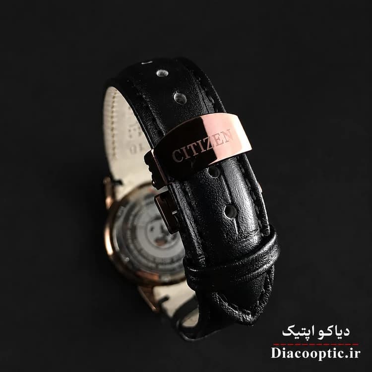 ساعت مچی زنانه موتور ژاپن برند سیتیزن مدل Do1296 چرمی — تصویر ۹