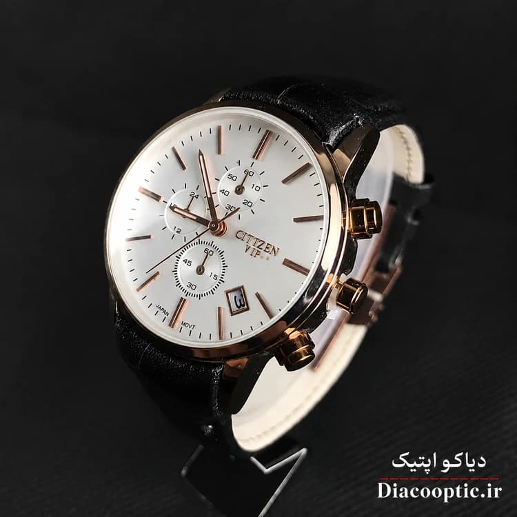 ساعت مچی زنانه موتور ژاپن برند سیتیزن مدل Do1296 چرمی — تصویر ۴