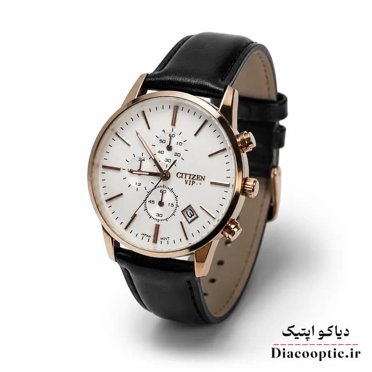 ساعت مچی زنانه موتور ژاپن برند سیتیزن مدل Do1296 چرمی — تصویر ۲