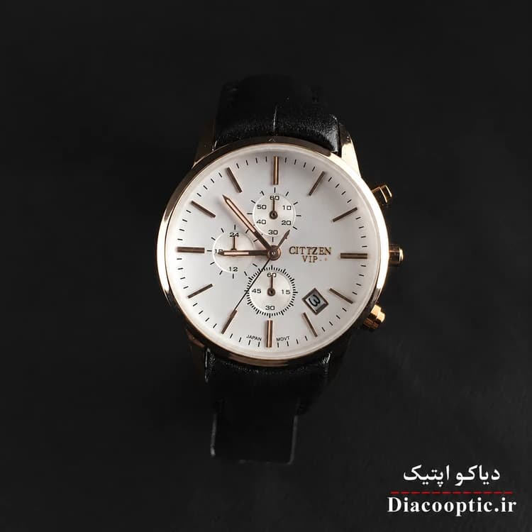 ساعت مچی زنانه موتور ژاپن برند سیتیزن مدل Do1296 چرمی — تصویر ۳
