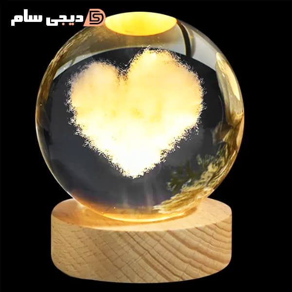 چراغ خواب مدل گوی کریستالی — تصویر ۵