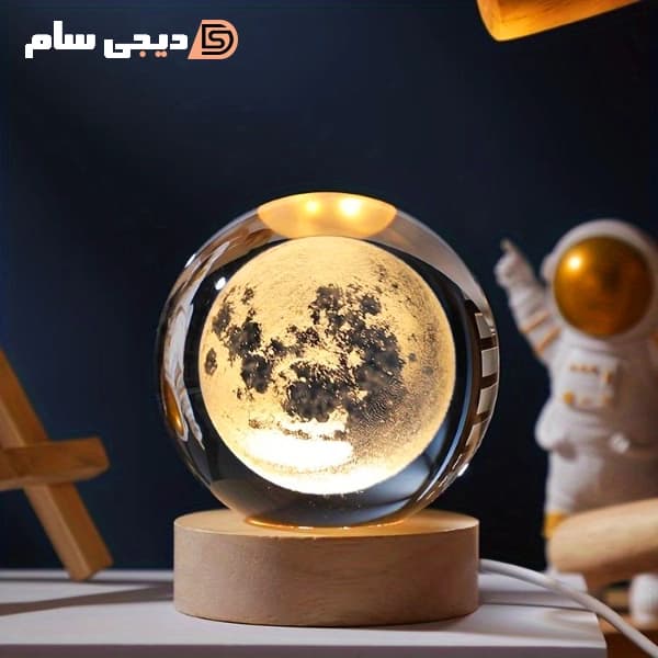 چراغ خواب مدل گوی کریستالی — تصویر ۳