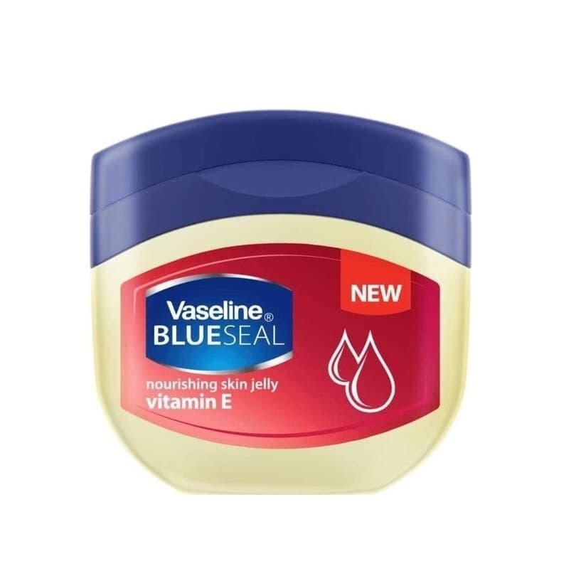ژل وازلین مدل vaseline blueseal حاوی ویتامین E مغذی و نرم کننده پوست 100 میلی لیتر