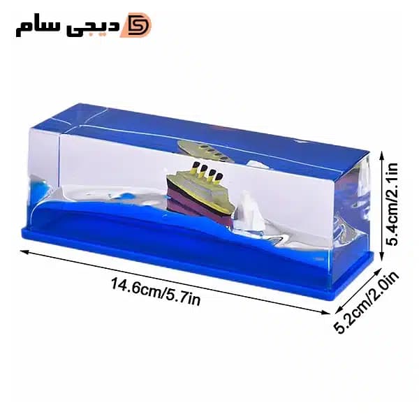 دکوری کشتی معلق مدل تایتانیک و کوه یخ — تصویر ۳