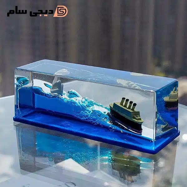دکوری کشتی معلق مدل تایتانیک و کوه یخ — تصویر ۸