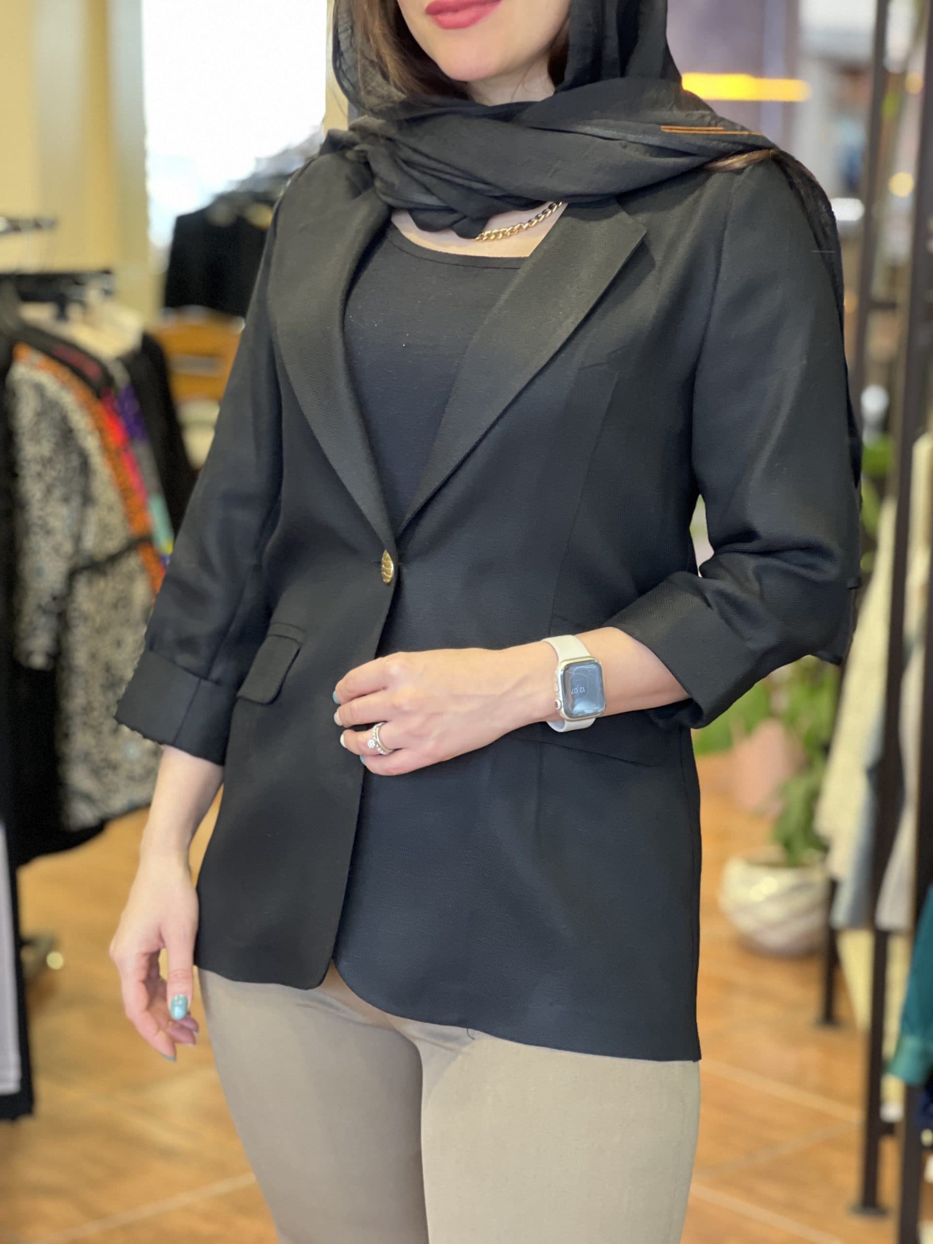 کت لینن طرح زارا