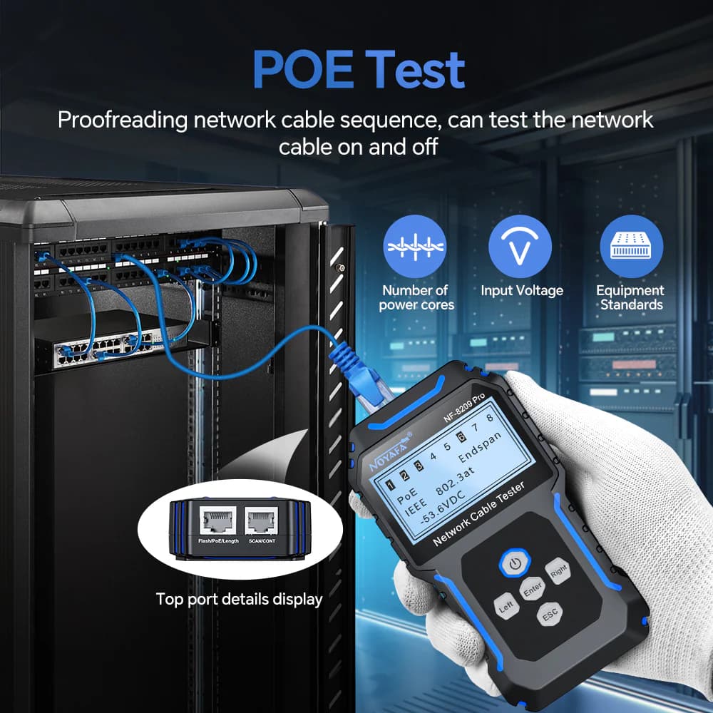 تستر شبکه نویافا مدل Noyafa NF-8209 Pro – باگارانتی 12 ماهه — تصویر ۷