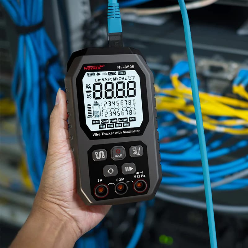 تستر شبکه و ردیاب کابل + مولتیمتر دیجیتال نویافا NF-8509 – باگارانتی12ماهه — تصویر ۸