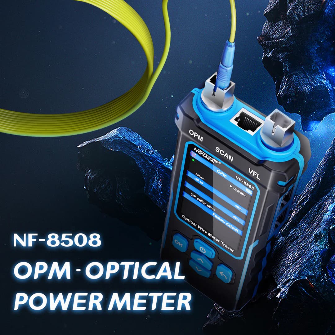 تستر شبکه و فیبر نوری VFL/OPM پاورمتر – POE test – زوج یاب – نویافا مدل NOYAFA NF-8508 – باگارانتی12ماهه — تصویر ۳