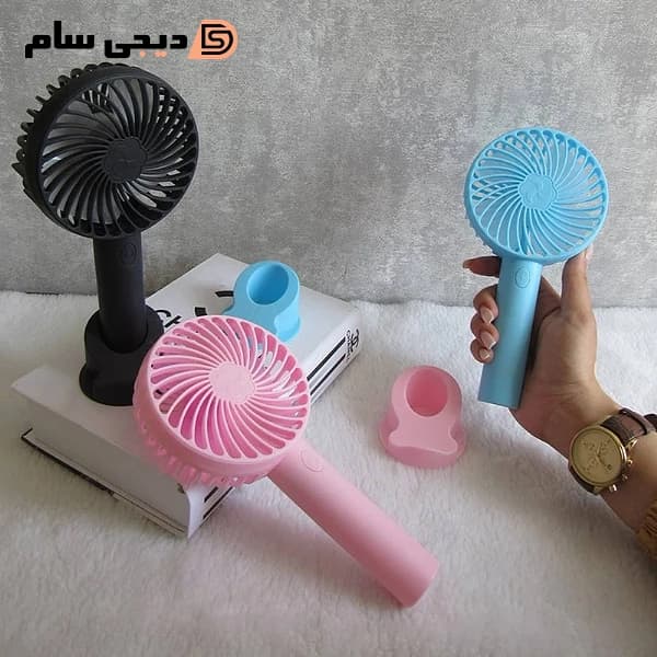 پنکه شارژی رومیزی قابل حمل — تصویر ۲