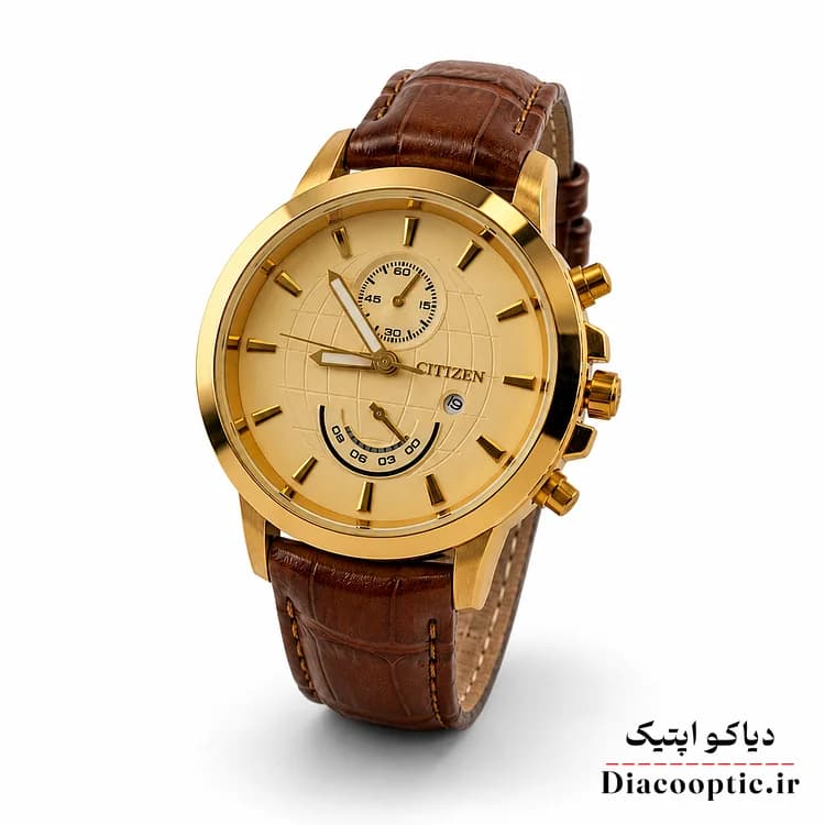 ساعت مچی زنانه موتور ژاپن برند سیتیزن مدل Do1286 چرمی — تصویر ۲