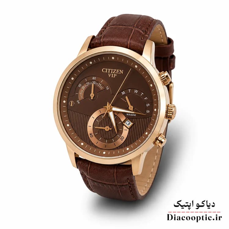 ساعت مچی مردانه موتور ژاپن برند سیتیزن مدل Do1282 چرمی — تصویر ۲