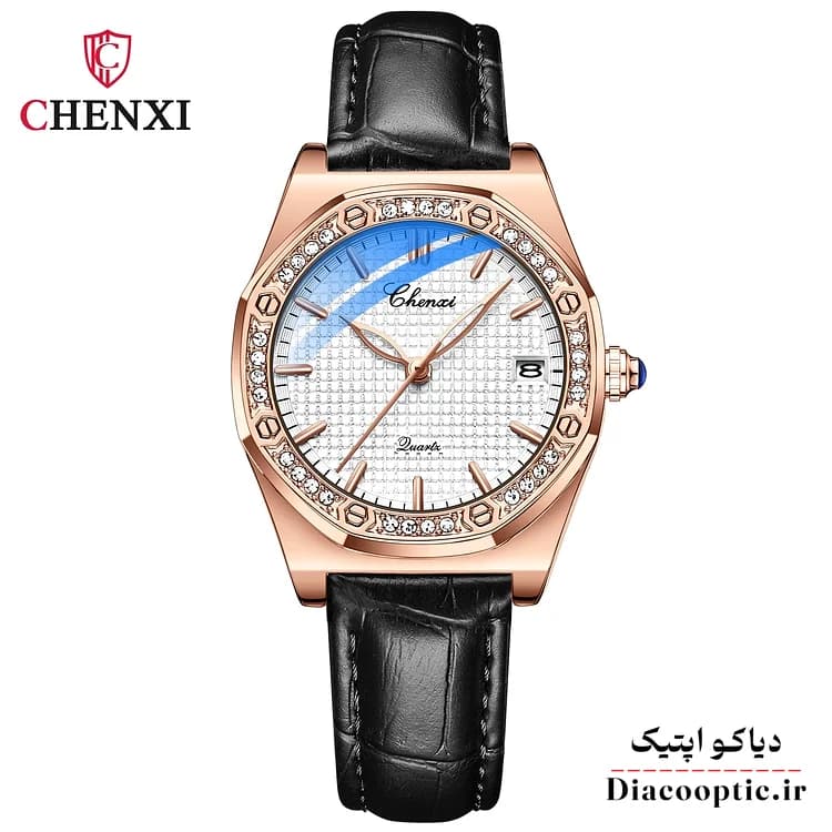 ساعت مچی زنانه چرم برند چنکسی مدل Do-CHENXI 8248 — تصویر ۳