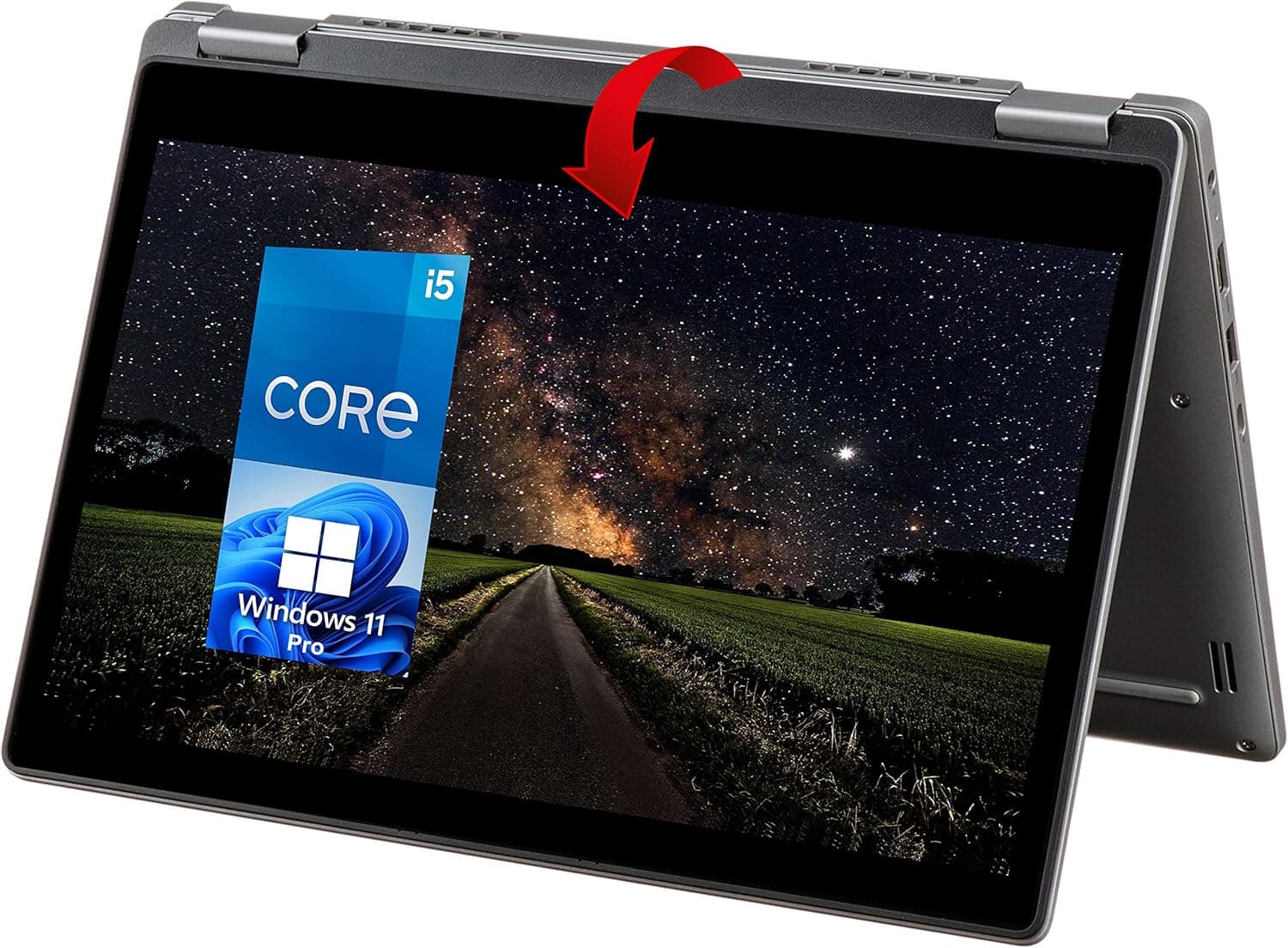 لپ تاپ صفحه لمسی دل 360 درجه DELL LATITUDE 3310 2 IN 1 TOUCH X360 | i5 8365 U | 8GB DDR4 | 256GB SSD | INTEL | 13.3 FHD Touch — تصویر ۲