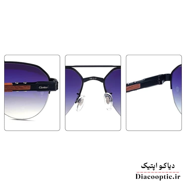 عینک آفتابی مردانه اورجینال برند کارتیر مدل KO-CT0461 — تصویر ۶