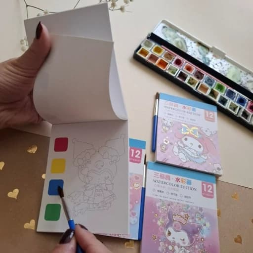 دفترچه آبرنگی 12 برگ کرومی — تصویر ۲