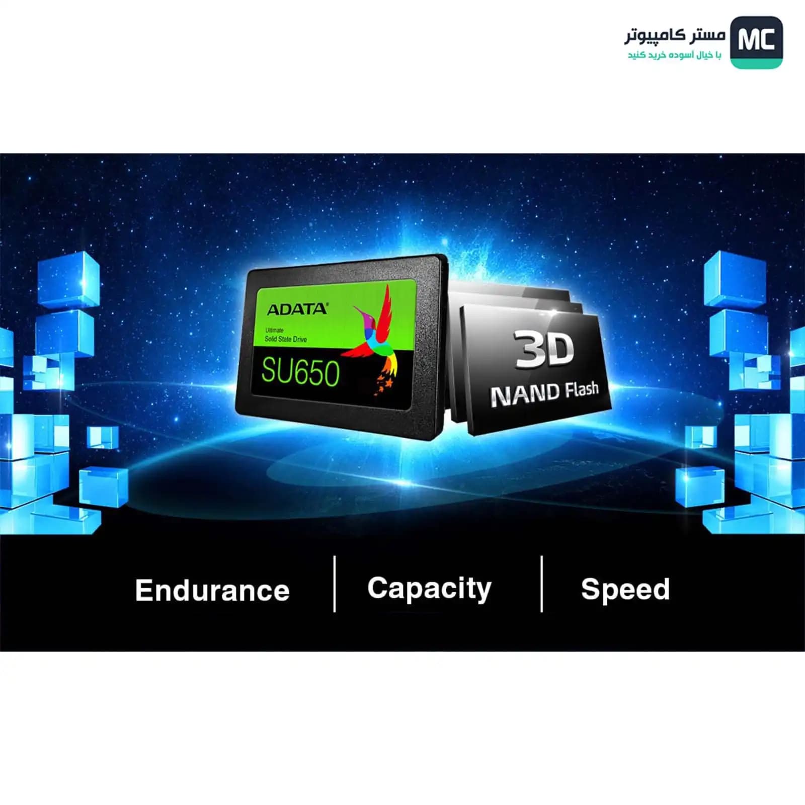 اس اس دی ای دیتا Ultimate SU650 SATA III 512GB — تصویر ۵