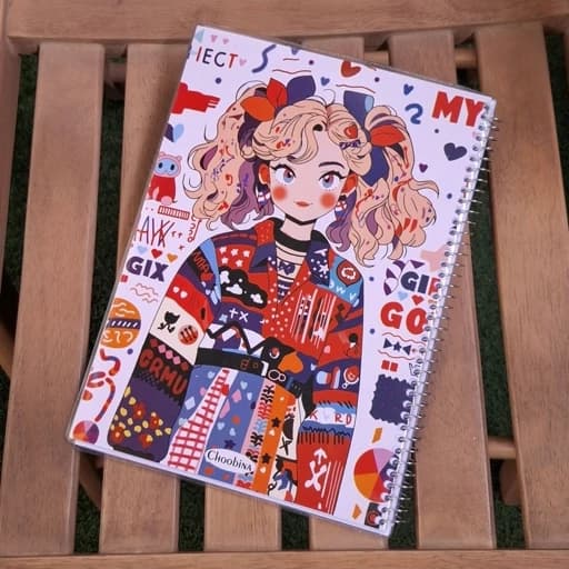 دفتر مجلد 50 برگ خط دار فانتزی — تصویر ۲