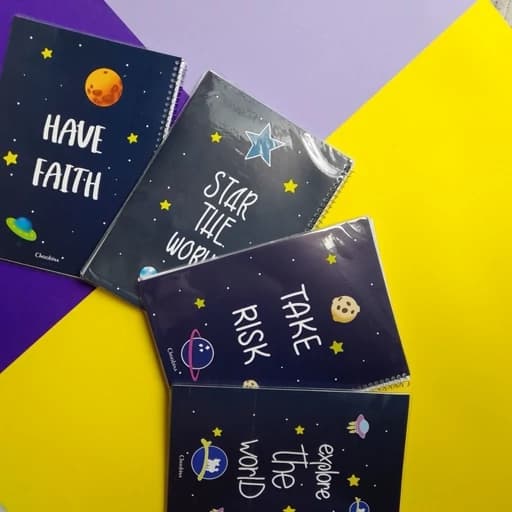 دفتر 50 برگ مجلد خط دار فانتزی — تصویر ۴