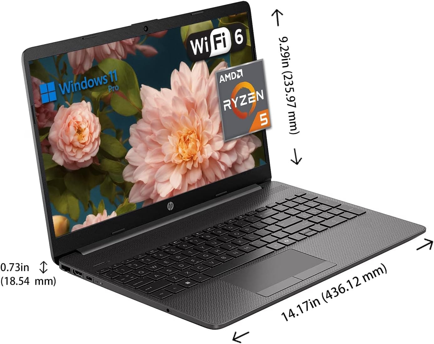 لپ تاپ اپن باکس اچ پی HP LAPTOP 15 OPEN BOX | RYZEN 3 7320 U | 8GB DDR4 | 512GB SSD | 512 MB AMD RADEON | 15.6 FHD — تصویر ۵