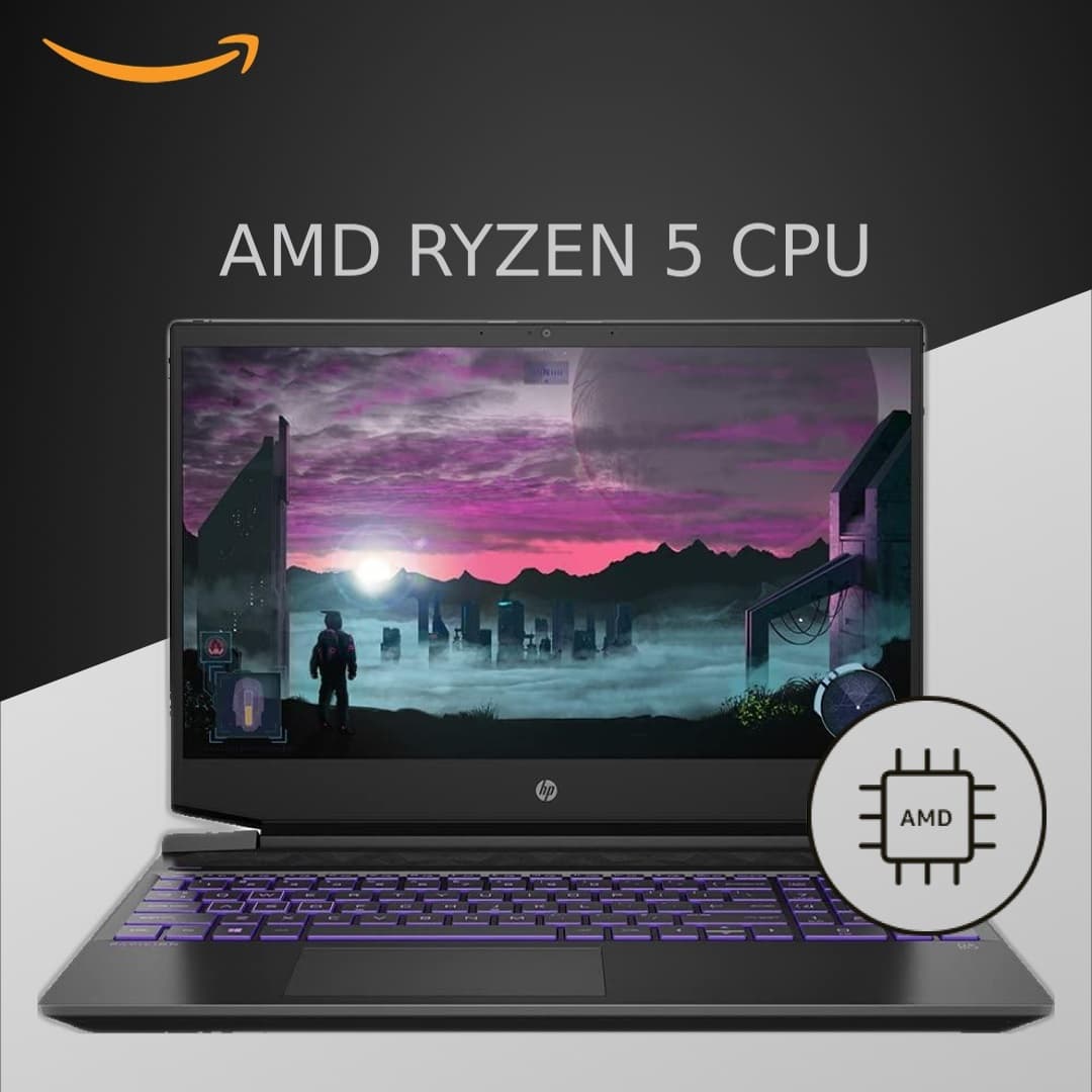 لپ تاپ گیمینگ اچ پی HP PAVILION 15 GAMING | RYZEN 5 5600 H | 16GB DDR4 | 1TR SSD | 4GB MVIDIA GEFORCE RTX 3050 | 15.6 FHD — تصویر ۳