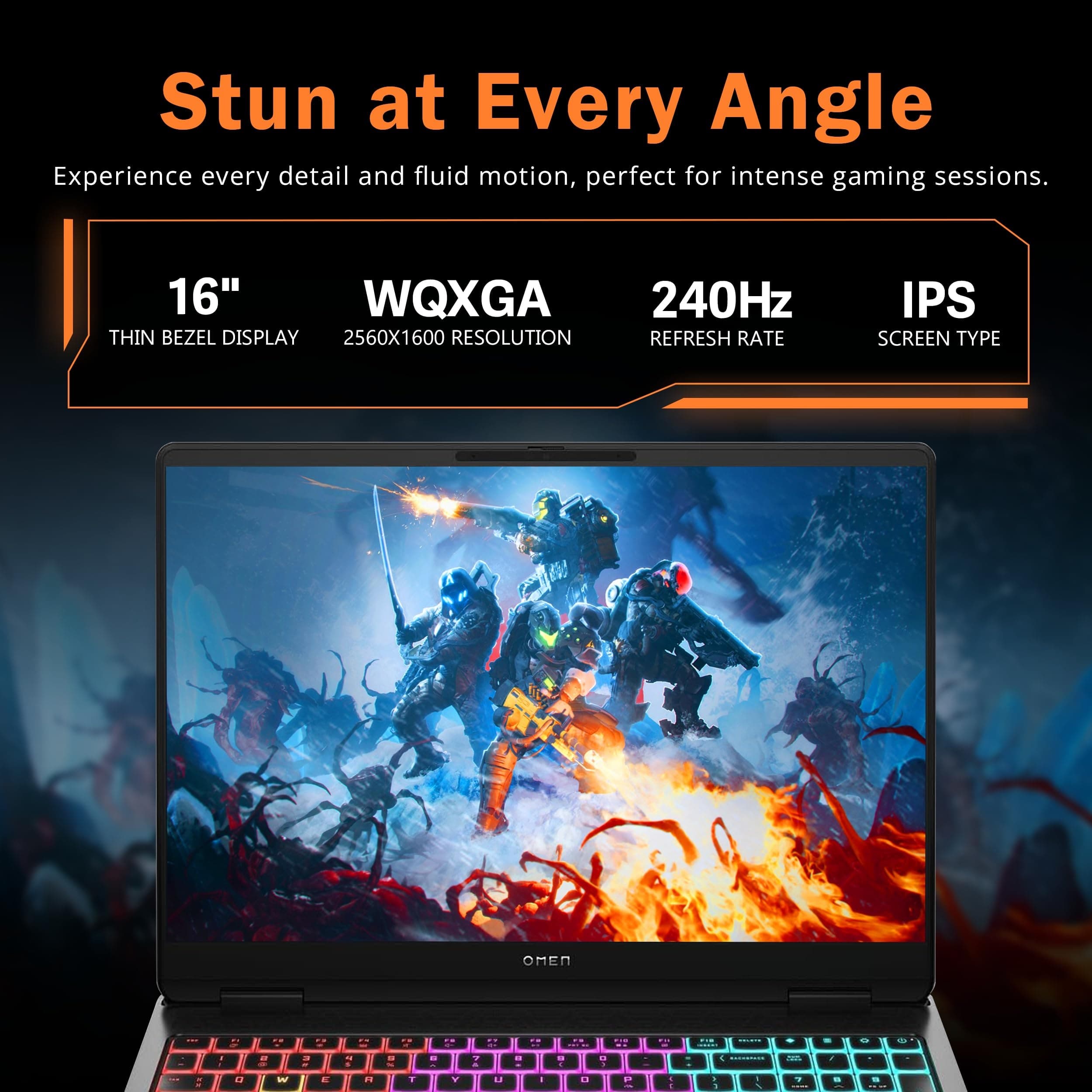 لپ تاپ گیمینگ غول اچ پی اومن مکس HP OMEN MAX 16 OPEN BOX | INTEL ULTRA 9 275 HX | 16 DDR5 | 1TR SSD | 16GB MVIDIA GEFORCE RTX 5080 + AI BOOST | 16 2K 240Hz — تصویر ۷