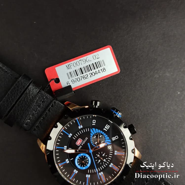 ساعت مچی مردانه اورجینال موتور ژاپن برند مینی فوکوس سه موتور مدل Mf0079G.02 بند چرم — تصویر ۷