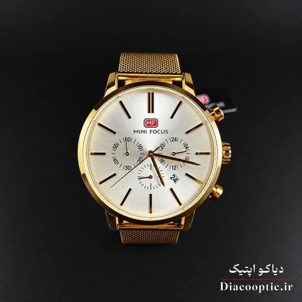 ساعت مچی مردانه اورجینال موتور ژاپن برند مینی فوکوس سه موتور مدل Mf0023G.05 بند حصیری — تصویر ۲