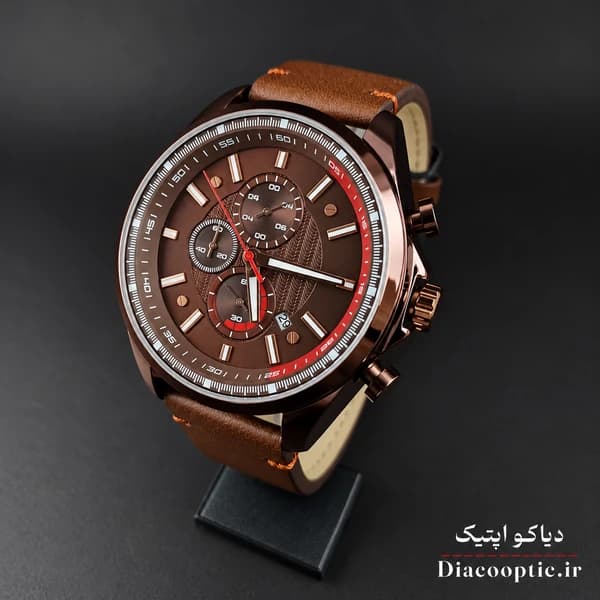 ساعت مچی مردانه اورجینال موتور ژاپن برند مینی فوکوس سه موتور مدل Mf0080G.01 بند چرم — تصویر ۳