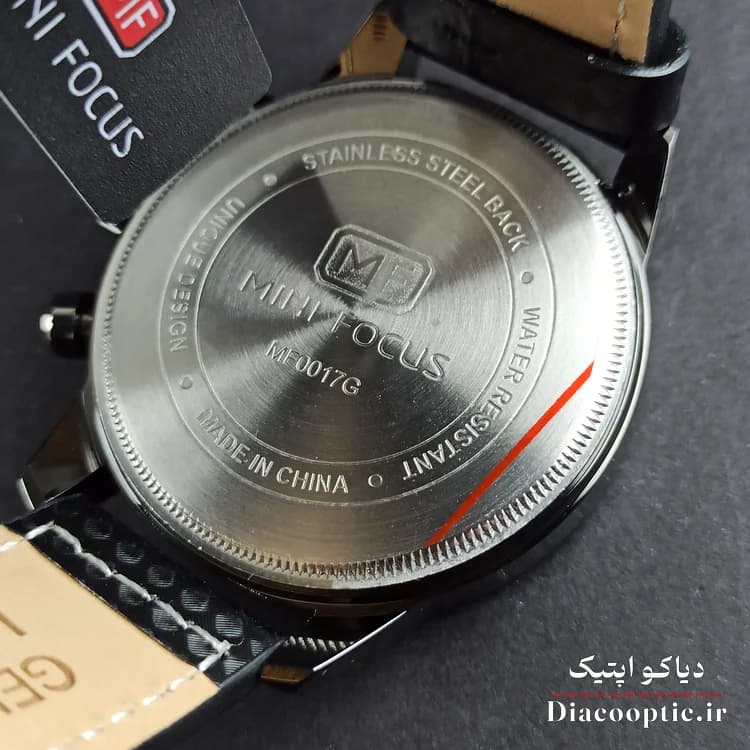 ساعت مچی مردانه اورجینال موتور ژاپن برند مینی فوکوس سه موتور مدل Mf0046G.04 بند چرم — تصویر ۶