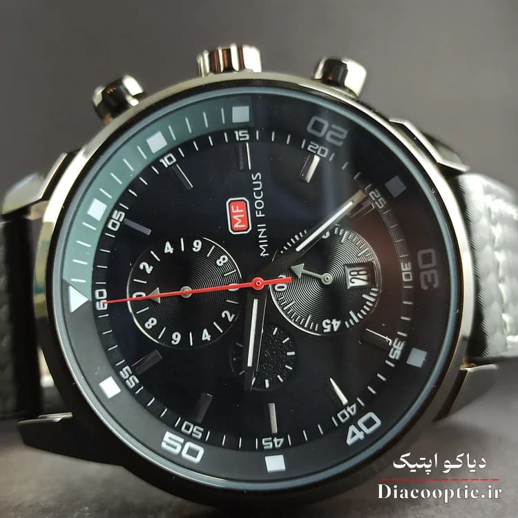 ساعت مچی مردانه اورجینال موتور ژاپن برند مینی فوکوس سه موتور مدل Mf0046G.04 بند چرم — تصویر ۴