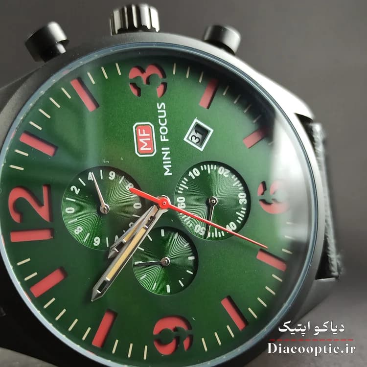 ساعت مچی مردانه اورجینال موتور ژاپن برند مینی فوکوس سه موتور مدل Mf0003G.01 بند چرم — تصویر ۱۱