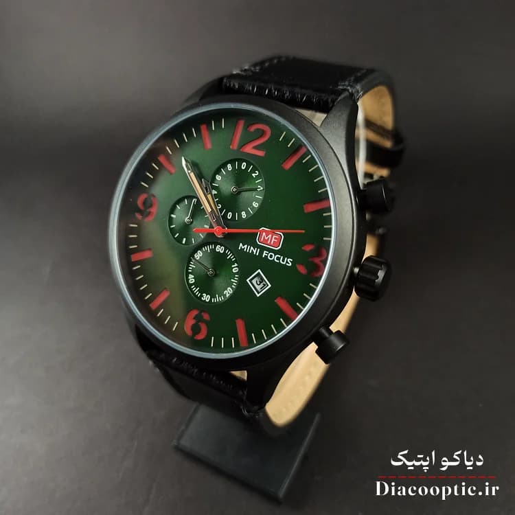 ساعت مچی مردانه اورجینال موتور ژاپن برند مینی فوکوس سه موتور مدل Mf0003G.01 بند چرم — تصویر ۱۰