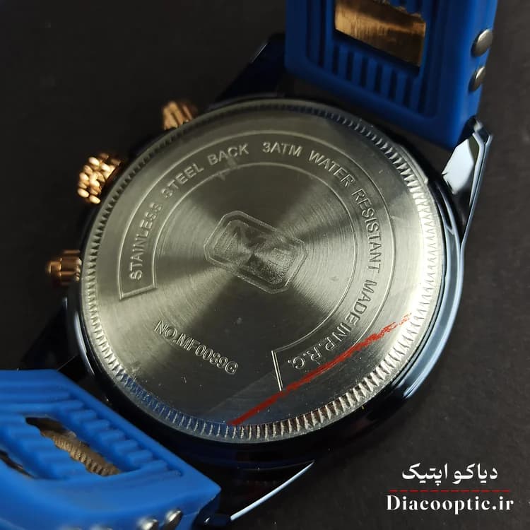 ساعت مچی مردانه اورجینال موتور ژاپن برند مینی فوکوس سه موتور مدل Mf0089G.04 بند رابر — تصویر ۶