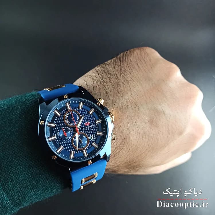 ساعت مچی مردانه اورجینال موتور ژاپن برند مینی فوکوس سه موتور مدل Mf0089G.04 بند رابر — تصویر ۷