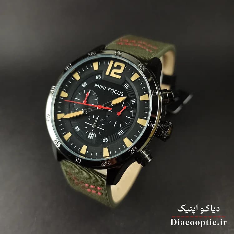 ساعت مچی مردانه اورجینال موتور ژاپن برند مینی فوکوس سه موتور مدل Mf0006G.04 بند چرم — تصویر ۱۰