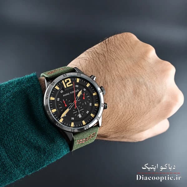 ساعت مچی مردانه اورجینال موتور ژاپن برند مینی فوکوس سه موتور مدل Mf0006G.04 بند چرم — تصویر ۸