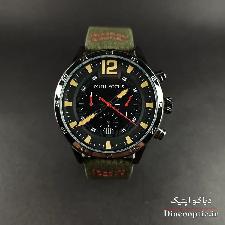 ساعت مچی مردانه اورجینال موتور ژاپن برند مینی فوکوس سه موتور مدل Mf0006G.04 بند چرم — تصویر ۹