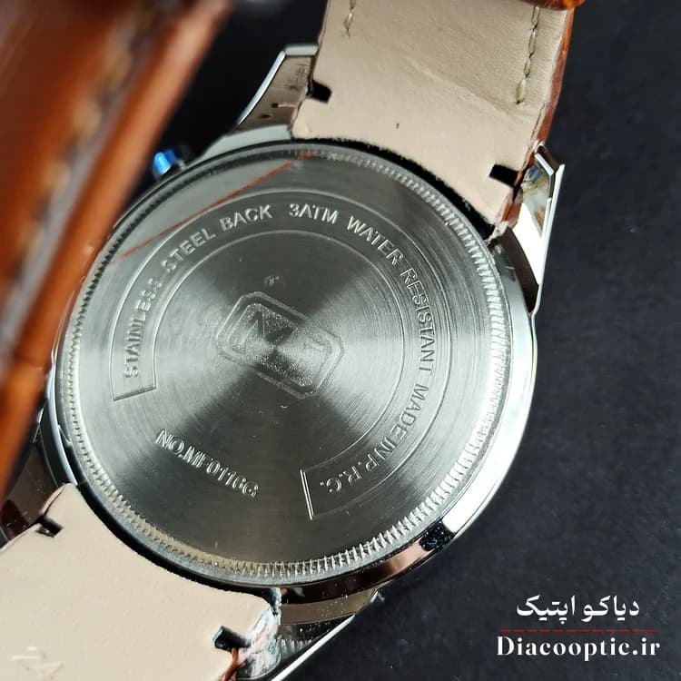 ساعت مچی مردانه اورجینال موتور ژاپن برند مینی فوکوس سه موتور مدل Mf0199G.02 بند چرم — تصویر ۶