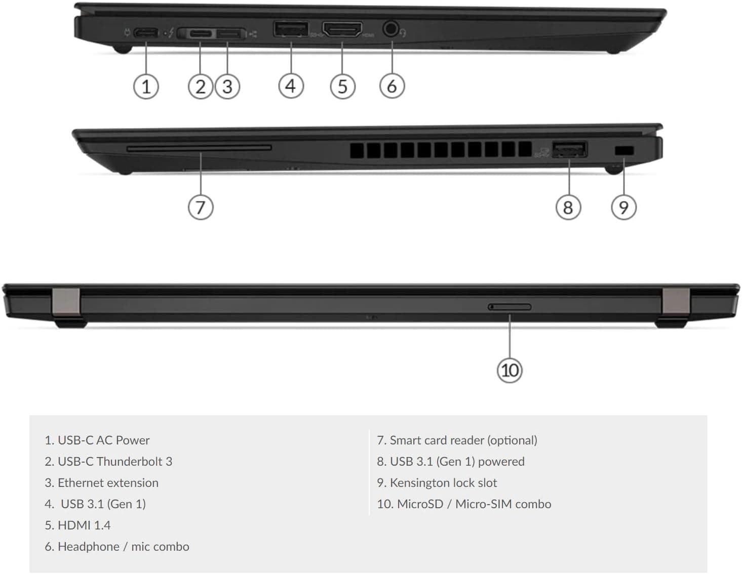 لپ تاپ لنوو LENOVO THINKPAD T490S | i5 8365 U | 8GB DDR4 | 256GB SSD | INTEL | 14 FHD — تصویر ۴