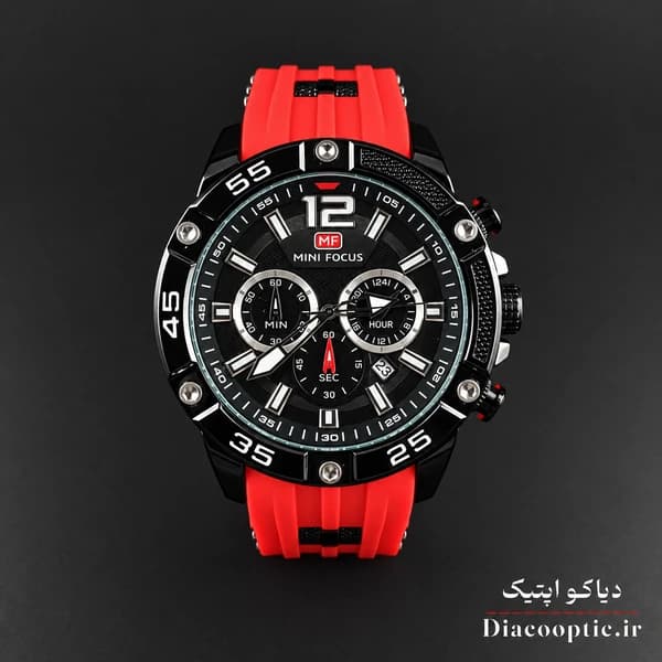 ساعت مچی مردانه اورجینال موتور ژاپن برند مینی فوکوس سه موتور مدل Mf0349G.04 بند رابر — تصویر ۲