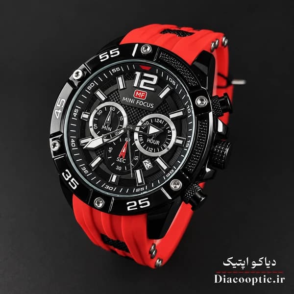 ساعت مچی مردانه اورجینال موتور ژاپن برند مینی فوکوس سه موتور مدل Mf0349G.04 بند رابر — تصویر ۳