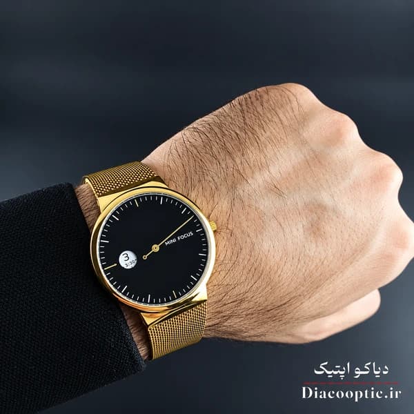 ساعت مچی مردانه اورجینال موتور ژاپن برند مینی فوکوس مدل Mf0182G.04 بند حصیری — تصویر ۹