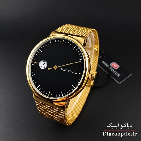 ساعت مچی مردانه اورجینال موتور ژاپن برند مینی فوکوس مدل Mf0182G.04 بند حصیری — تصویر ۴