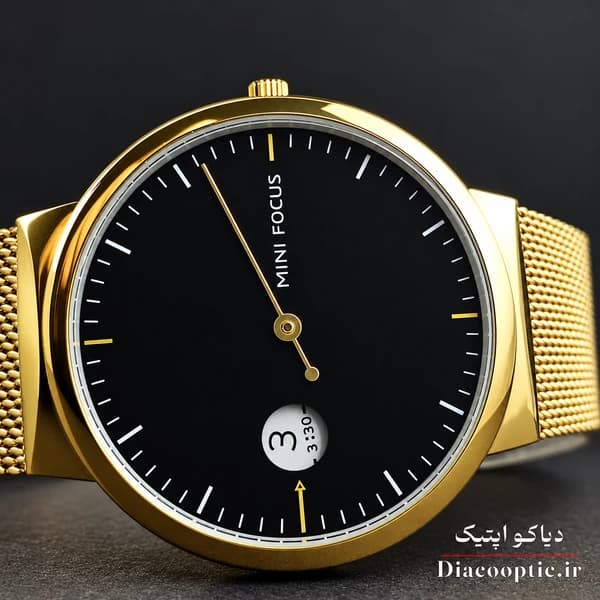 ساعت مچی مردانه اورجینال موتور ژاپن برند مینی فوکوس مدل Mf0182G.04 بند حصیری — تصویر ۵