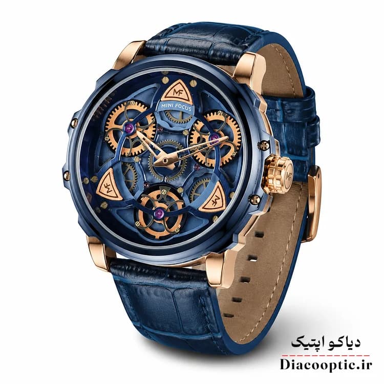 ساعت مچی مردانه اورجینال موتور ژاپن برند مینی فوکوس مدل Mf0249G.04 بند چرم — تصویر ۲