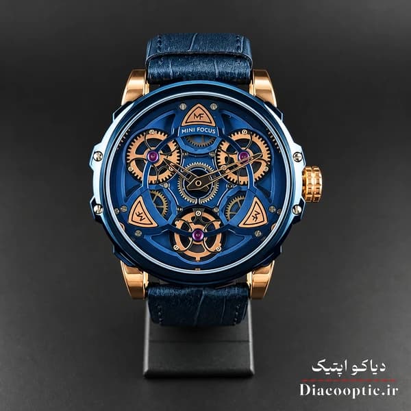 ساعت مچی مردانه اورجینال موتور ژاپن برند مینی فوکوس مدل Mf0249G.04 بند چرم — تصویر ۳