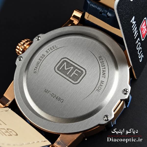 ساعت مچی مردانه اورجینال موتور ژاپن برند مینی فوکوس مدل Mf0249G.04 بند چرم — تصویر ۷