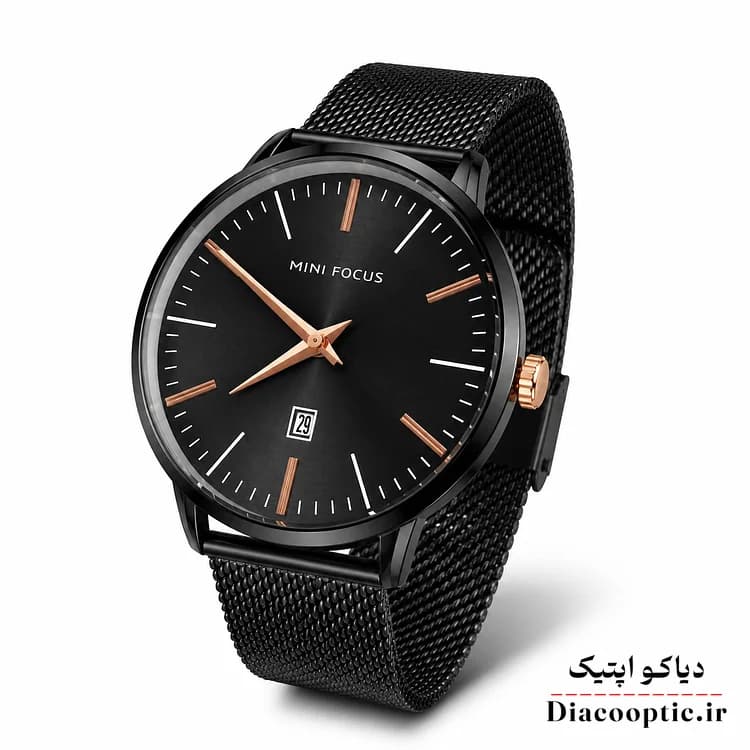 ساعت مچی مردانه اورجینال موتور ژاپن برند مینی فوکوس مدل Mf0115G.01 بند حصیری — تصویر ۲