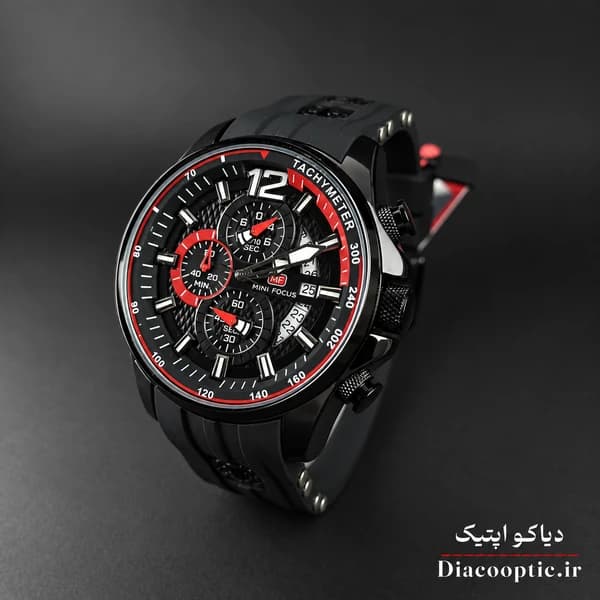 ساعت مچی مردانه اورجینال موتور ژاپن برند مینی فوکوس سه موتور مدل Mf0350G.05 بند رابر — تصویر ۴